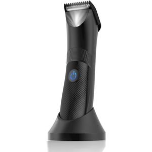Lichaamshaartrimmer voor heren - Oplaadbaar verzorgingsapparaat met keramisch mes, LED-lampje, waterdicht ontwerp, elektrisch scheerapparaat voor nat/droog gebruik, ideaal voor de verzorging van borst-, rug- en liezenhaar