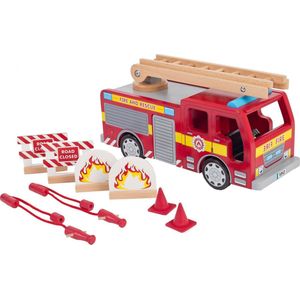 Tidlo Brandweerauto En Accessoires Rood 37 Cm