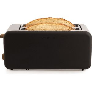CREATE - Broodrooster voor breed brood- Zwart - Voor Brede Plakken - 6 niveaus - Functies - 1500W - TOAST RETRO XL
