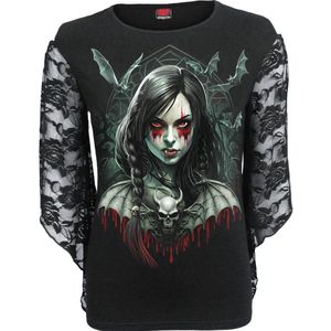 Spiral Hallow's Eve Dames Shirt met lange mouwen - zwart - L