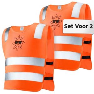 Reflecterend Veiligheidsvest voor Kinderen - Hoge Zichtbaarheid - Universele Maat Voor Kinderen 2-12 Jaar