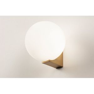 Lumidora Wandlamp 74697 - G9 - Wit - Goud - Messing - Metaal - Badkamerlamp - IP44