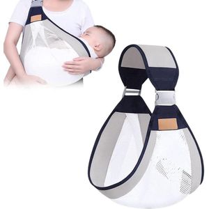 Verstelbare Babydraagdoek - Draagdoek voor Pasgeborenen - Grijs Webmodel