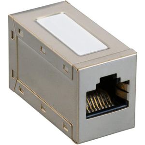 Netwerk koppelstuk - Cat 6 - Geschikt voor SFTP / RJ45 - Zilver - Allteq