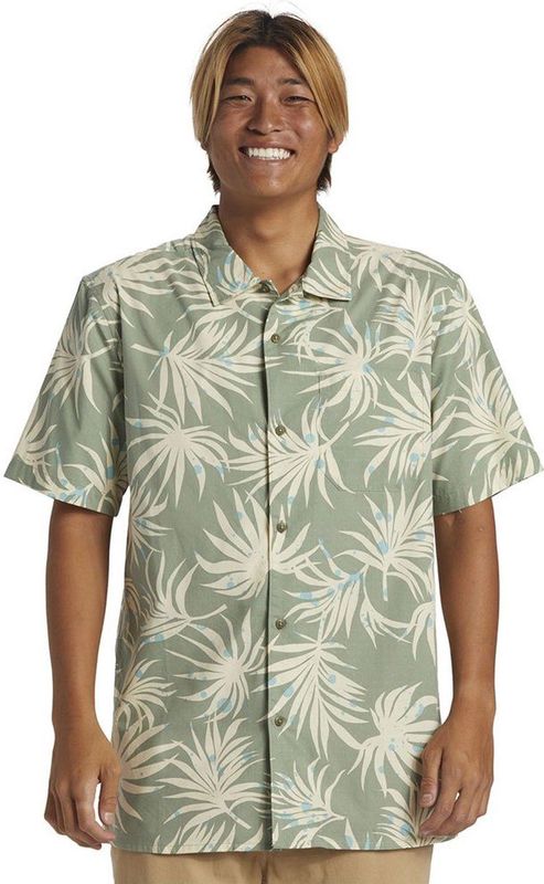 Quiksilver Beach Club Casu Overhemd Met Korte Mouwen Groen L Man