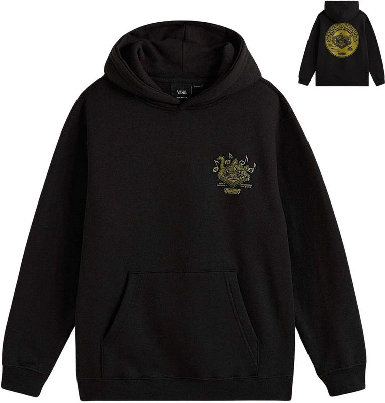 Vans - Scratched Records - Hoodie - Zwart - Junior