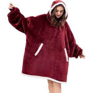 Oversized hoodie - Plaid - Hoodie Deken - Met lange mouwen – Unisex - Eén maat