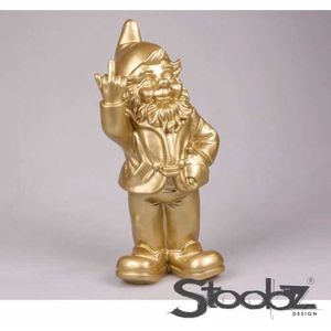 Stoobz kabouter 2 F*ck YOU 20 cm-Goud