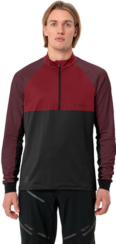 Vaude - Heren Fietsshirt - Langemouwen - Zwart - Gerecycled Polyester