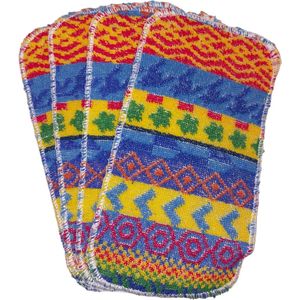 Euroscrubby Doekjes Schoonmaakdoekjes - Groot 12,5 x 24cm – Krasvrij Schrobben – Duurzaam & Veilig - 17x13cm - Magische schuurdoekjes die wel schuren, maar niet krassen! - Katoenvezels - 1 Stuk