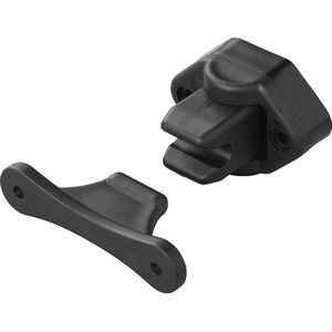 ProPlus Scharnierende Deurvanger - Camper Deurstop - Deurklem - Deurhouder - Simpele en Snelle Montage - Scharnierfunctie - Flexibele Caravandeurhouder - Universeel - Zwart