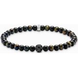 Thomas Sabo - A2184-806-7 - Armband - Heren - Rebel Basics - Gerecycled Zilver - Tijgeroog