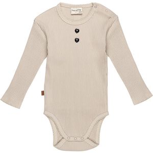 Frogs and Dogs - Follow Your Heart Baby Romper | Silver Gray - Katoen - Maat 86