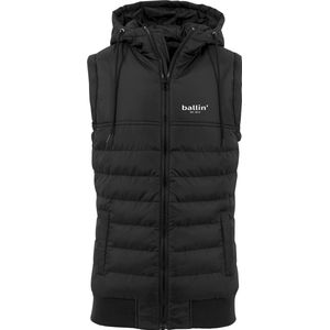 Heren Jas zomer met Ballin Est. 2013 Bodywarmer Print - Zwart - Maat XXL