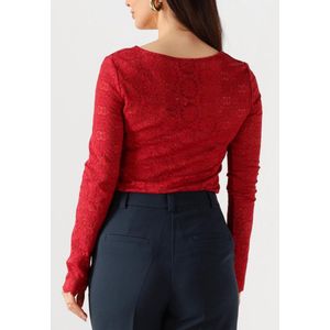 Ydence Top Loiza Tops & T-shirts Dames - Shirt - Rood - Maat XS
