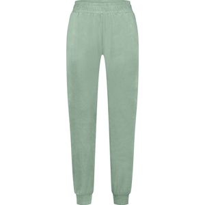 Hunkemöller Dames Nachtmode Joggingbroek Velours - Groen - maat XS