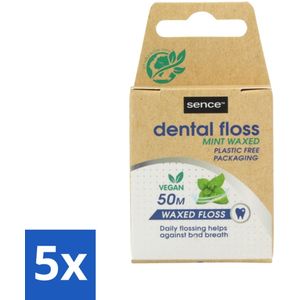 Sence - Fresh Mint - Flosdraad - Verfrissend - 50 meter - Bulkverpakking - 5 stuks