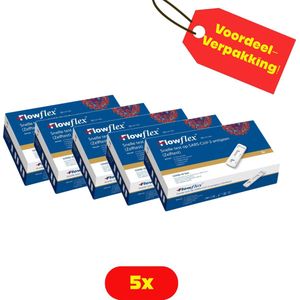 5x Corona test FlowFlex THT 08-2026 | Zelftest Goedgekeurd-Voordeelverpakking!