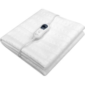 STAUS&BACH - CozySnug - Elektrische Onderdeken - Wit - 150x80 cm - Eenpersoons - 3 Warmtestanden