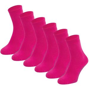 Dames Antislip Sokken - Zwart - 6 Paar - Katoen