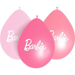 Barbie ballonnen lucht licht roze/ fuchsia (15 stuks)