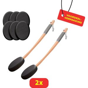 Washulp Rug - Breng Gemakkelijk Lotion Aan - (2x) 4 pads - 2 stuks Voordeelverpakking