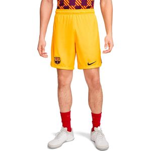 Nike FC Barcelona 2023/24 - Vierde Voetbalshort - Heren - Geel - Maat L