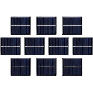 10 Stks 3V 120mA Micro Zonnepanelen - DIY Solar Epoxy Plaat - Elektrische Speelgoed Materialen - Fotovoltaïsche Cellen Oplader - 60mmx55mm/2.36""x2.16