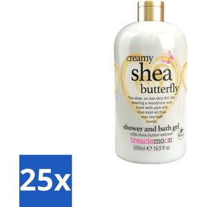 Treaclemoon – Bad- & Douchegel – Creamy Shea Butterfly – 500 ml - Bulkverpakking - 25 stuks