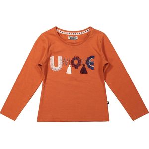DJ Dutchjeans - Meisjes shirt - Rusty brown - Maat 104