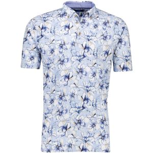 Eden Valley - Poloshirt - Blauw - Pique - Katoen/Elastaan