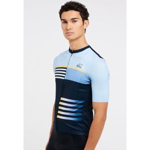 Protest Prthindes - Fietsshirt Heren - Korte mouwen - Slim fit - Reflecterend detail – Night Skyblue