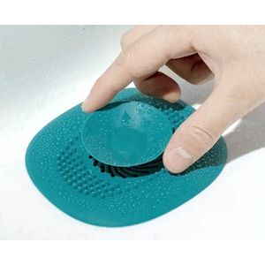 Finnacle - Groene Luxe Doucheputje Afvoer Plug - Universele Haarfilter Haarvanger - Gootsteenstop Afvoerputje Stopper - Voor Wastafel, Gootsteen, Spoelbak, Bad, Douchebak, Keuken, Wasbak, Badkuip, Aanrecht - Siliconen - Groen