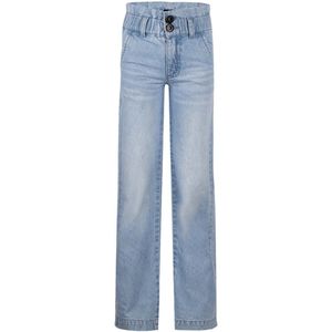 No Way Monday-Meisjes Jeansbroek wijde pijp-Blauw