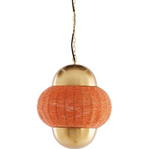 Light & Living Hanglamp Cetara - Kralen - 33cm - Oranje/Brons