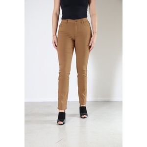New Star dames broek - broek stretch dames - Astic - camel - straight Fit - maat 36/32