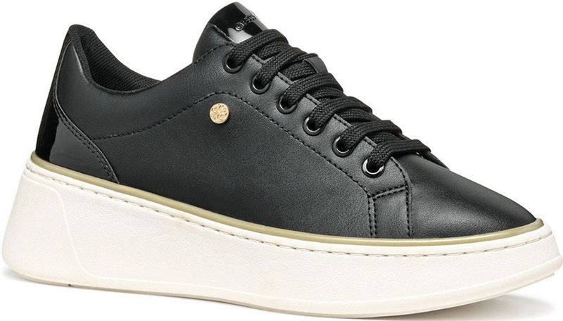 Sunnetty - GEOX - Sneakers - Zwart - Polyurethaan - Plateauzool