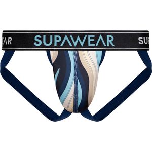 Supawear Sprint Jockstrap Woody Blue - MAAT L - Heren Ondergoed - Jockstrap voor Man - Mannen Jock