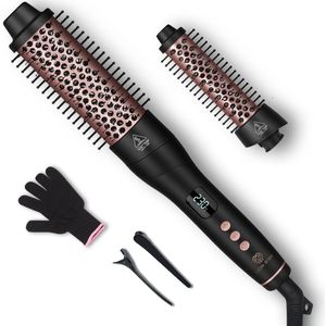 Lion D'or - Thermal Brush Pro - Warmteborstel - 25mm & 38mm - Fohnborstel - Krulborstel en Stijlborstel - Krultang - Keramische Warmte Borstel - Blowout Brush - Heat Brush