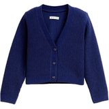 Tom Tailor - Vest - Dark blue harbor - Met V-hals - Lange Mouwen