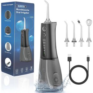 Professionele Waterflosser voor Optimale Mondhygiëne - Draagbare monddouche met Drie Reinigingsmodi