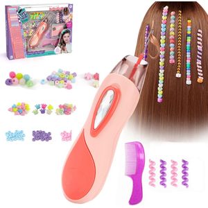Crrynuo - Haarvlechtmachine- DIY Haaraccessoires-Meisjes Speelgoed - Haarvlechtmachine Set - Meerdere Kleuren - Creatief Vlechten- Hand-oog Coördinatie-Kwalitatief Plastic