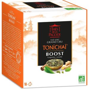 Thés de la Pagode - Groene thee Tonichaï Boost - Biologisch (18 theezakjes)