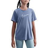Nike One Fitted Dri-FIT top met korte mouwen voor meisjes - Blauw