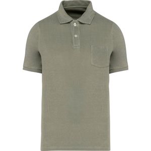 Native Spirit Ecologische badstof herenpolo NS227 - Almond Green - M
