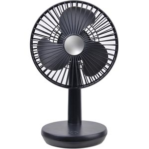 Silvergear Bureau Ventilator Draadloos - Kleine Stille Mini USB Fan - Hand ventilatoren - Zwart