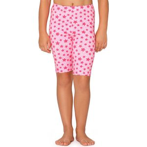 Merry Style Meisjes Leggings - Sport - Vrijetijdsbroek - Korte - Katoen - Roze/sterren - 110 - MS-MS10-406-LE
