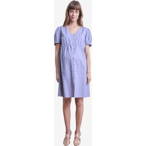 Vertbaudet - Korte Zwangerschapsjurk - Effen - Gevlamd Katoen - V-hals