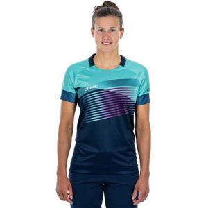 Cube Teamline Korte Mouw Enduro Trui Blauw 2XL Vrouw