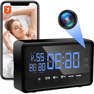 Hidden WiFi Camera HD 1080p - Spy Camera with Alarm Function - Mini Spy Camera WiFi 2.4/5 GHz - Supports Night Vision and Motion Detection - Remote Monitoring